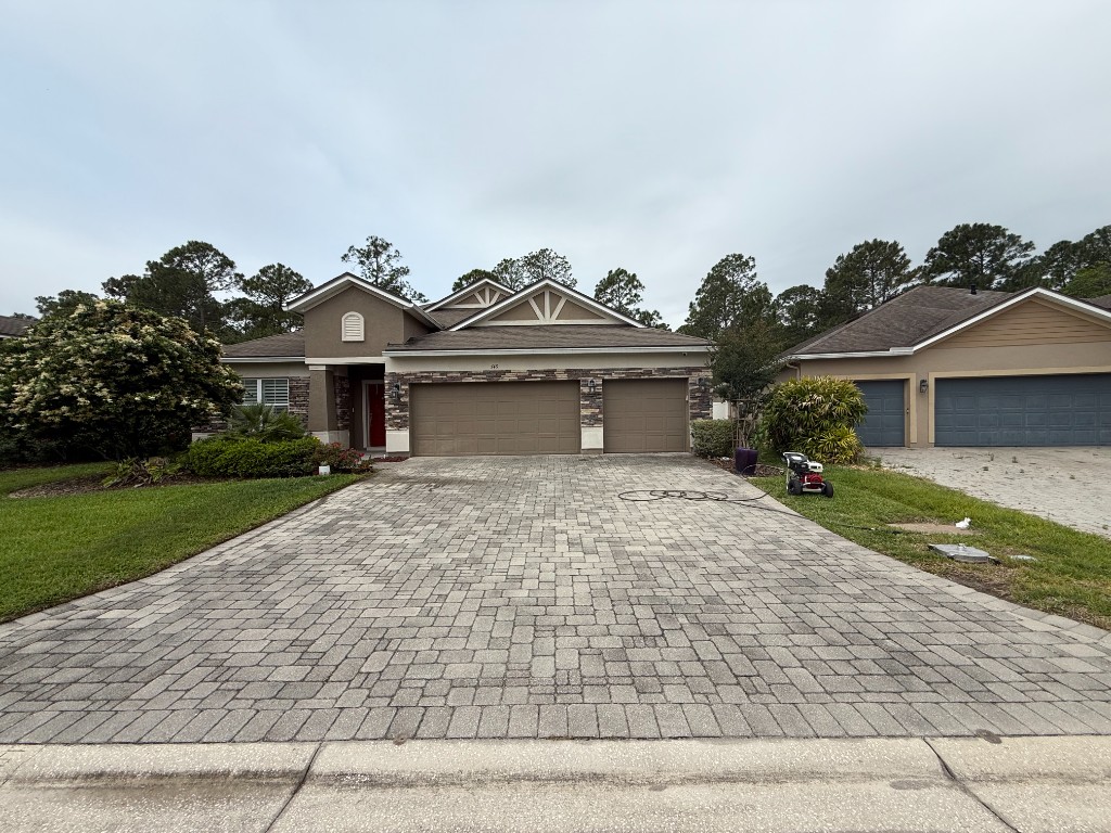 concrete driveway pressure washing in Mandarin FL — after cleaning
